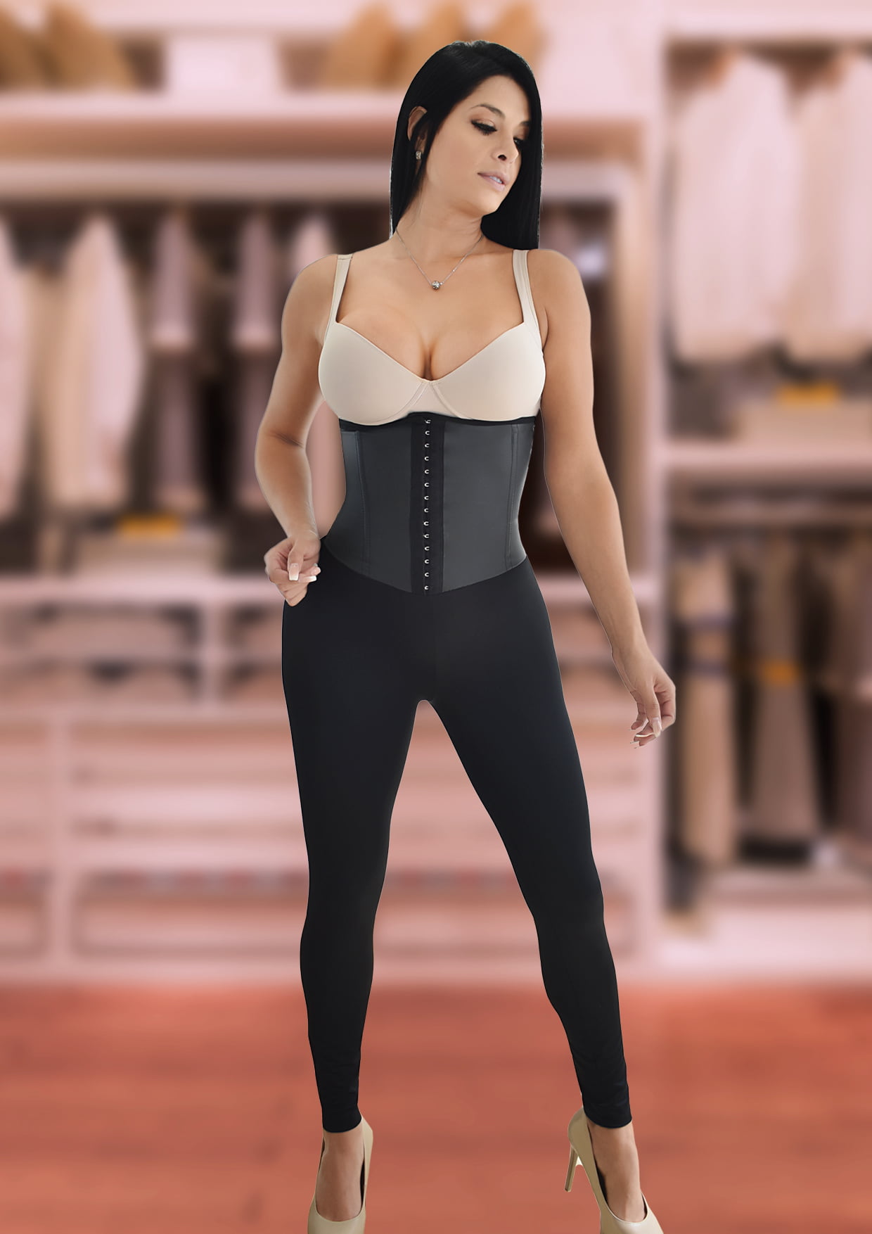 Leggins Faja con Cinturilla Látex